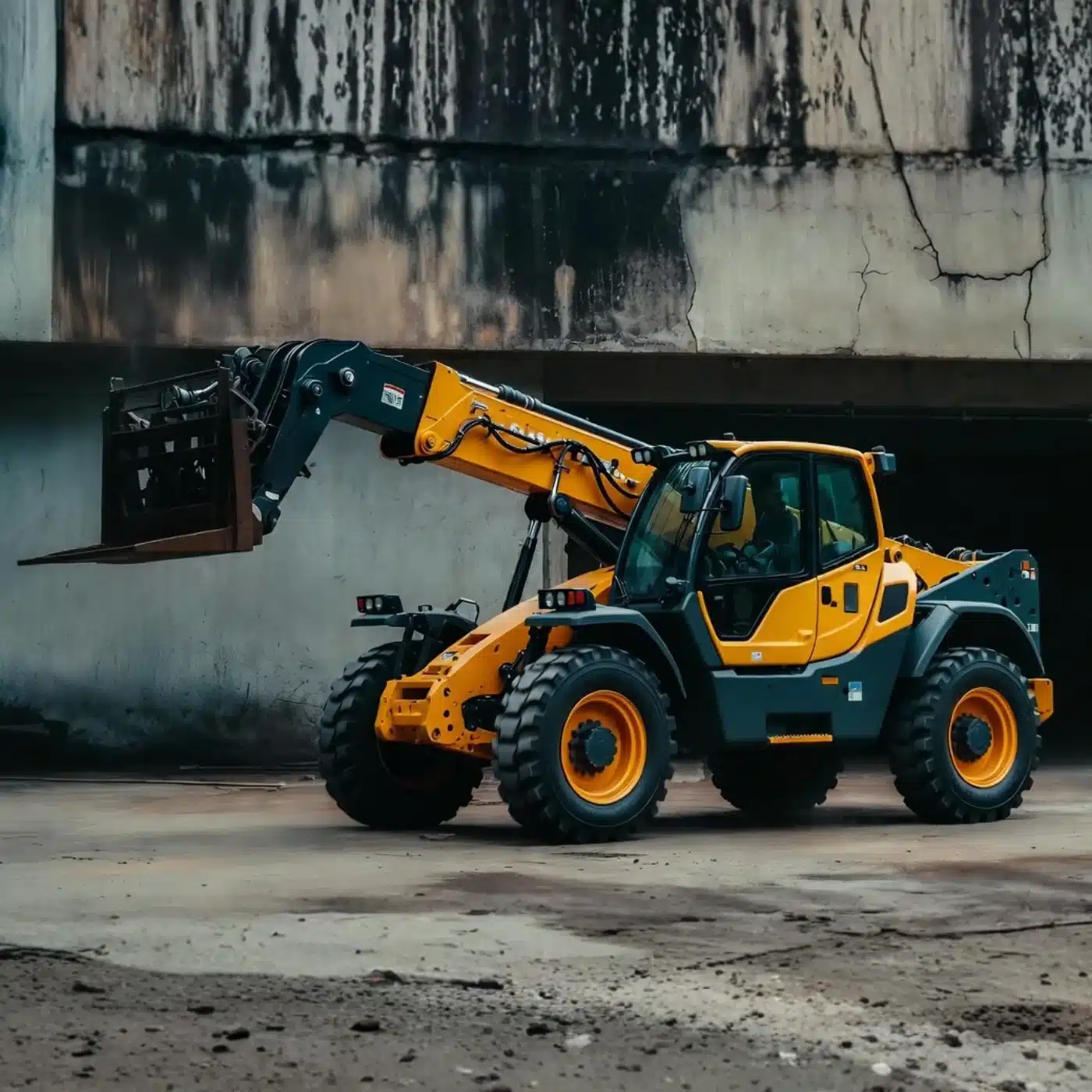 boom loader rental in dubai