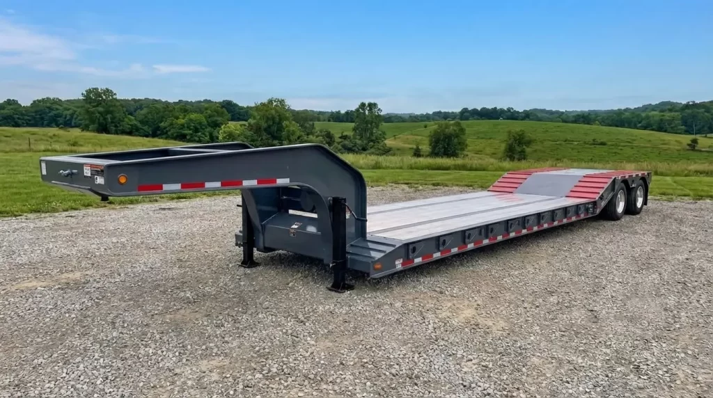 double drop lowbed trailer