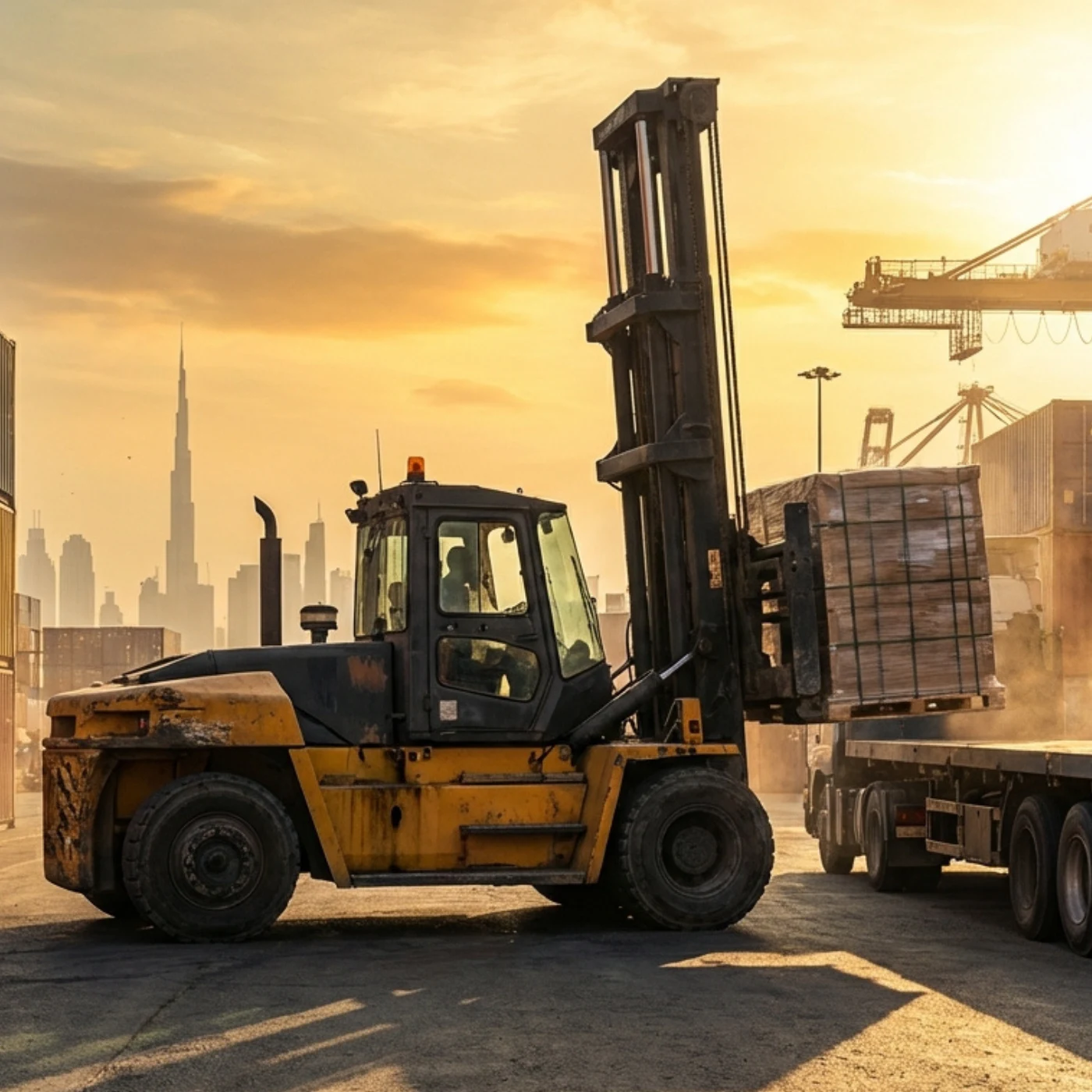 forklift rental in dxb