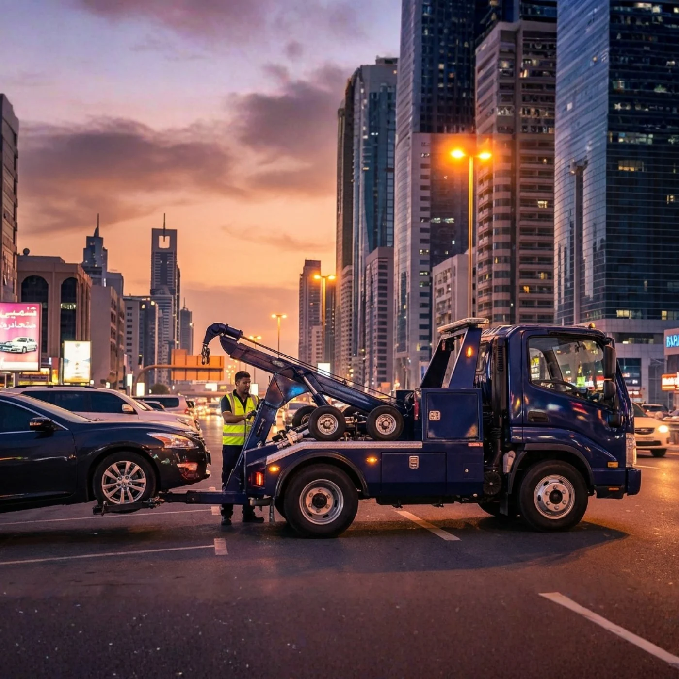 recovery truck rental in dubai dxb